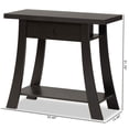thumbnail image 2 of Bowery Hill Dark Brown Finished Wood 1-Drawer Console Table, 2 of 11