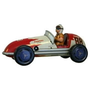 Champion Racer Collectible Key Wind Old Fashioned Tin Toy - 5"