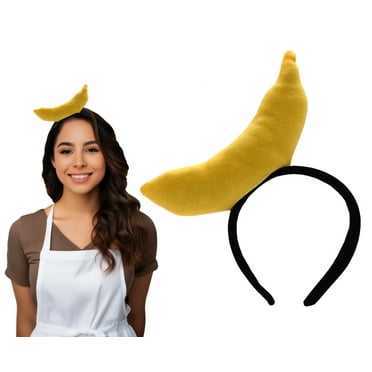 Adult Cosplay Large Yellow Banana Headband Hat Halloween Costume Accessory