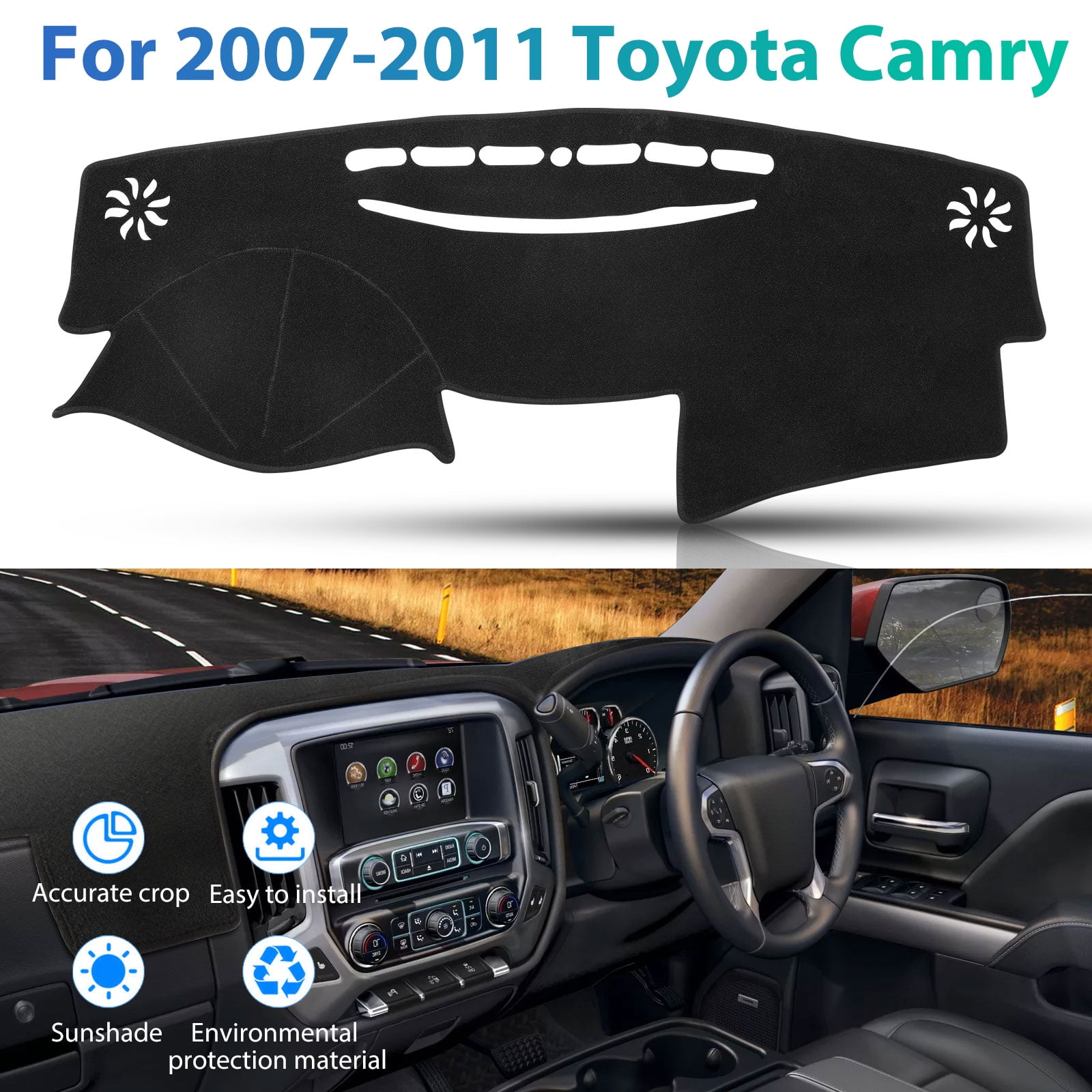 Beige Dash Cover Dashboard Mat Dash Board Pad Fits 1994-1996 Toyota Camry