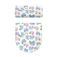 thumbnail image 5 of HELLHERO Hydrangea Bathroom Toilet Cover Set Fits All Toilet Shapes Toilet Seat Cover Replacement & Pack of 2 for Modern Bathrooms Easy to Clean Adjustable, 5 of 8