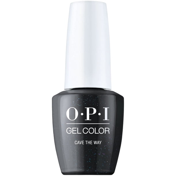 Esmalte de uñas en gel negro OPI GelColor Cave the Way, 15 ml