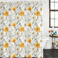 thumbnail image 2 of Spring Daisy Shower Curtain, Waterproof Shower Curtains for Bathroom, Country Watercolor Yellow White Floral Leaf Washable Fabric Bathtub Curtain Set Bath Decor with 12 Hooks 48"x72", 2 of 8