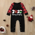 thumbnail image 2 of Odeerbi Christmas Pajamas For Family Matching Outfits Toddler Letter Printed Romper Jumpsuit Xmas Clothes, 2 of 8
