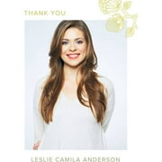 Embroidered Notice Graduation Thank You Card