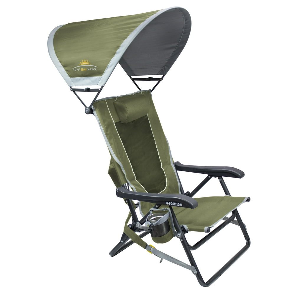 GCI Outdoor SunShade Backpack Event Chair, Loden Green - Walmart.com - Walmart.com