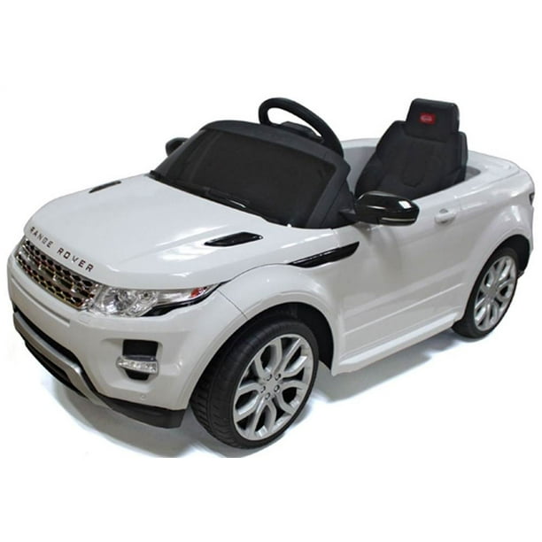 Rastar Land Rover Evoque Remote Controlled 12v Battery Powered Ride On Car White