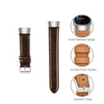 thumbnail image 3 of FIEWESEY Bands Compatible with Fitbit Charge 6/5, Genuine Leather Band Replacement Accessories Strap Wristband(Dark Brown), 3 of 4