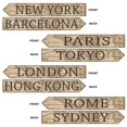 thumbnail image 1 of Beistle 53645 Around the World Street Sign Cutouts, 1 of 1