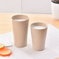 thumbnail image 5 of Kitchen Glass Healvian 4Pcs Plastic Drinking Cups Stackable Water Tumblers For Water Cold Drinks And Hot Drinks Reusable Water Cups For Outdoor Picnic Camping, Kitchen Glass&Bottle 10.6*7.3*5.4, 5 of 5
