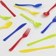 thumbnail image 3 of (6 pack) Assorted Color Disposable Cutlery Set, 24 Pieces, by Way To Celebrate, 3 of 10