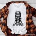 thumbnail image 6 of Just a Dad Who Back With Milk Raccoon T-Shirt, White and Natural Funny Tee for Loyal and Cool Fathers, 6 of 10