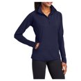 thumbnail image 4 of Yellow Rooster Women's Sport Wick Stretch 1/2 Zip Pullover True Navy XS, 4 of 6