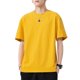 thumbnail image 1 of Camiseta de manga corta para hombre, cuello redondo, algodón liso, informal, 1 of 8