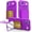 Darkpurple, variant on Rugged Case for iPhone Air with Mirror, Hard PC Shockproof Cover with Hidden Cash Slot & Card Holder, Kickstand Durable Wallet Lens Raised Protection Case for Men & Women,Black