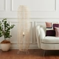 thumbnail image 2 of SAFAVIEH Wilde 50 in. Modern White Washed Rattan Floor Lamp with White Washed Shade, 2 of 11