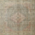 thumbnail image 1 of Ahgly Company Machine Washable Indoor Square Traditional Dark Almond Brown Area Rugs, 4' Square, 1 of 7