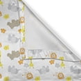 thumbnail image 4 of Ambesonne Cartoon Valance Pack of 2, Jungle Animals, 42"X12", Multicolor, 4 of 5