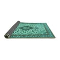 thumbnail image 2 of Ahgly Company Indoor Rectangle Medallion Turquoise Blue Traditional Area Rugs, 6' x 9', 2 of 4
