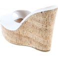 thumbnail image 3 of BAMBOO Women's Clear Band Platform Wedge Slide, 3 of 7