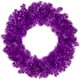 Northlight 24" Métallisé Violet Artificiel Double Guirlande de Noël Couronne - Unlit – image 1 sur 3