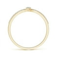 thumbnail image 2 of ANGARA Natural 0.04 Ct. Diamond Solitaire Promise Ring in 14K Yellow Gold for Women (Ring Size: 12), 2 of 11