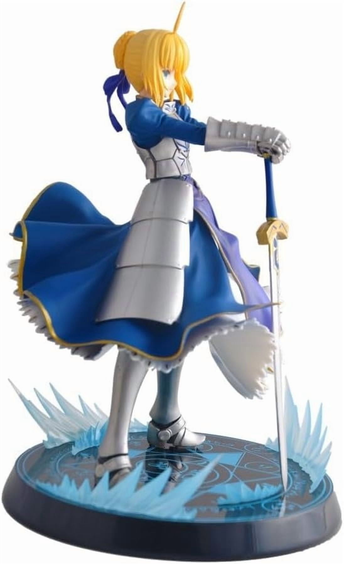 Saber Figure, Standing Knight Saber Action Figures 23cm/9.1inch Handmade Anime Model Game Character Statue Collection Decoration Gift
