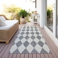thumbnail image 6 of Addison Rugs Chantille Indoor/Outdoor Transitional Diamonds Gray Washable Runner Rug, 2'3" x 7'6", 6 of 6