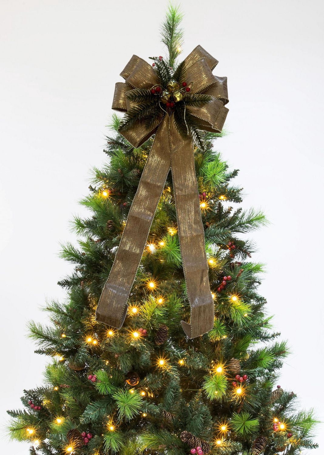 Holiday Time 30-In Christmas Bow, Gold