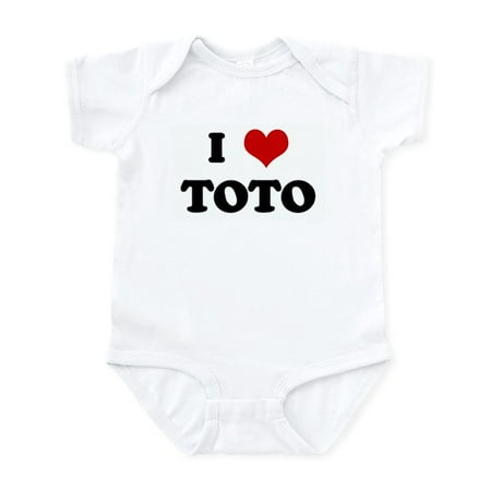 

CafePress - I Love TOTO Infant Bodysuit - Baby Light Bodysuit Size Newborn - 24 Months