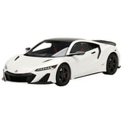 2022 Acura NSX Type S 130R White with Black Top 1/18 Model Car by Top Speed