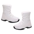 thumbnail image 1 of WORGEOUS 1 par de botas de nieve de felpa para mujer de invierno a la moda, botas de nieve altas medias cálidas, 1 of 8