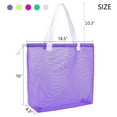 thumbnail image 2 of 5Pieces Reusable Mesh Beach Tote Bags ,Mesh Gift Bag With Drawstring For Shopping,Poolside, 2 of 8