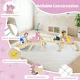thumbnail image 4 of Gymax Triangle Set Wooden Montessori Climbing Set w/Arch Ramp Climbing Rope & Ladder, 4 of 10
