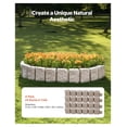 thumbnail image 2 of Faux Stone Landscape Edging, 47.2x9in Garden Border, Flexible Lawn Edging with Stakes, Realistic Brick Edging for Yard, Driveway, Walkway - Beige, 2 of 9