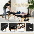 thumbnail image 4 of Spaco Portable Adjustable Facial Spa Bed with Carry Case-Black, Massage Bed, 4 of 9