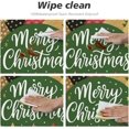 thumbnail image 4 of KiuLoam Vintage Green Christmas Tree Plaid Print Round Tablecloth Farmhouse Table Cover with Elastic Edge Washable Fitted Table Cloth for Kitchen Patry Outdoor Decor Fits 45"-50", Medium, 4 of 4