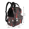 thumbnail image 2 of Balery Cute Christmas Gnomes Mummy Backpack - Waterproof Twill Canvas, Large Capacity Diaper Bag with Multiple Pockets and Adjustable Straps, 2 of 6