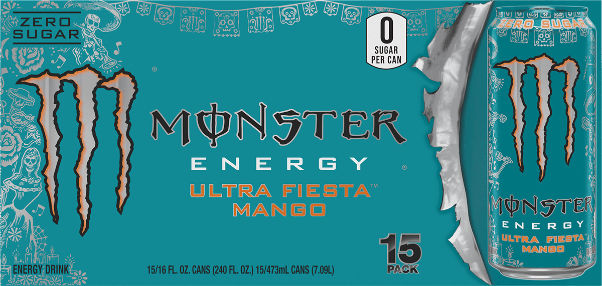 Monster Energy Ultra Fiesta Mango 15 Pack - 16 Fl Oz