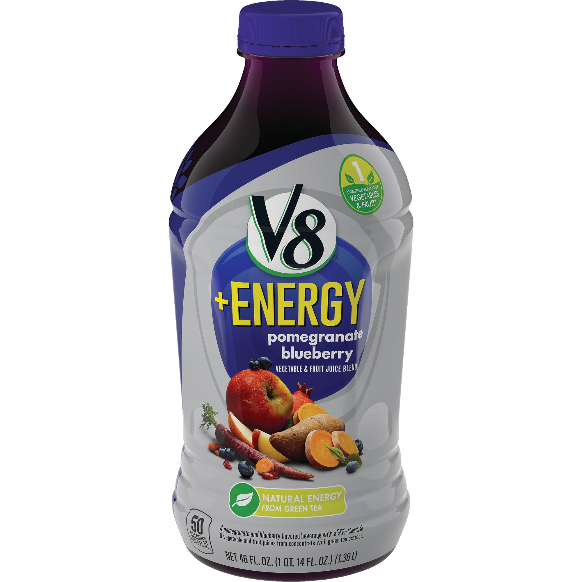 V8 +Energy, Healthy Energy Drink, Natural Energy from Tea, Pomegranate