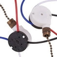 thumbnail image 3 of 3X Ceiling Fan Switch Kit 3 Speed 4 Wire, Zipper Control Switch, ZE-208S Pull Wire with Rope Bronze, 3 of 7