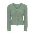 thumbnail image 3 of yunLCZ Women's T-shirts Everyday Low Price V Neck Long Sleeved T Shirt Loose Button Top workout form-fitting T-shirts women, 3 of 5