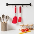 thumbnail image 5 of Silicone Kitchen Utensil Set 2 Pack, Non Stick Cooking Spatula Set with Heat Resistant Silicone Turner and Slotted Spatula for Frying and Cooking,Red, 5 of 6