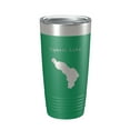 thumbnail image 1 of Square Lake Map Tumbler Travel Mug Insulated Laser Engraved Coffee Cup Maine 20 oz Green, 1 of 1