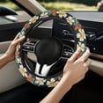 thumbnail image 2 of Uorisanigo Hibiscu Print Warm Steering Wheel Cover 15 Inch Car Wheel Covers Modern Car Steering Wheel Cover for SUV Vehicle Sedan Waterproof Car Steering Wheel Protector Gift for Friends, 2 of 8