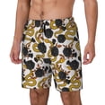 thumbnail image 2 of Haiem Snake And Rose Mens Swim Trunks with Compression Liner 2 in 1 Swimming Shorts Stretch Swimwear Quick Dry,Board Shorts-X-Large, 2 of 9