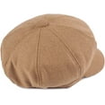 thumbnail image 5 of CoCopeaunts Women Beret Newsboy Cap Winter Spring Solid Color Octagonal Cap Vintage Casual Eight Panel Baker Boy Hat, 5 of 8