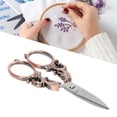 thumbnail image 1 of Vintage Design Ergonomic Embroidery Scissors Soft Handle Stainless Steel Sewing Craft Shears, Multifunctional Cutting Tool for Needlework, Crochet, Crafting, 1 of 7