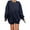 Navy Blue, variant on Sherrylily Women Oversized Long Sleeve Sweatshirts Round Neck Casual Pullover Top