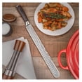 thumbnail image 4 of SENKEN 12" Brisket Knife with Engraved Damascus Pattern - Ultra Sharp Slicing Carving Knife for Brisket, Meat, Roasts, and Large Fruit - High Carbon Stainless Steel with Smoothly Finished Wood Handle, 4 of 7